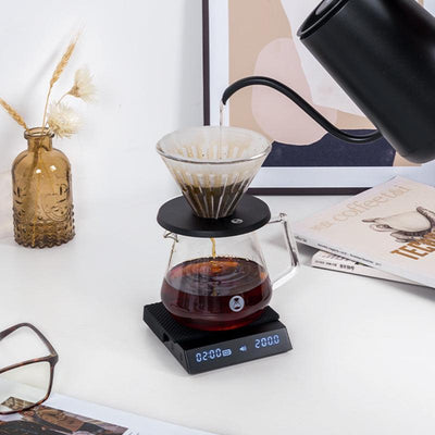 TIMEMORE plateau de pesée à café avec minuterie Black Mirror Nano